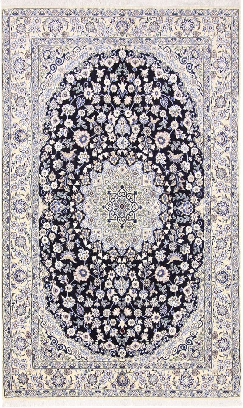 Perser Rug - Nain - Royal - 202 x 130 cm - dark blue