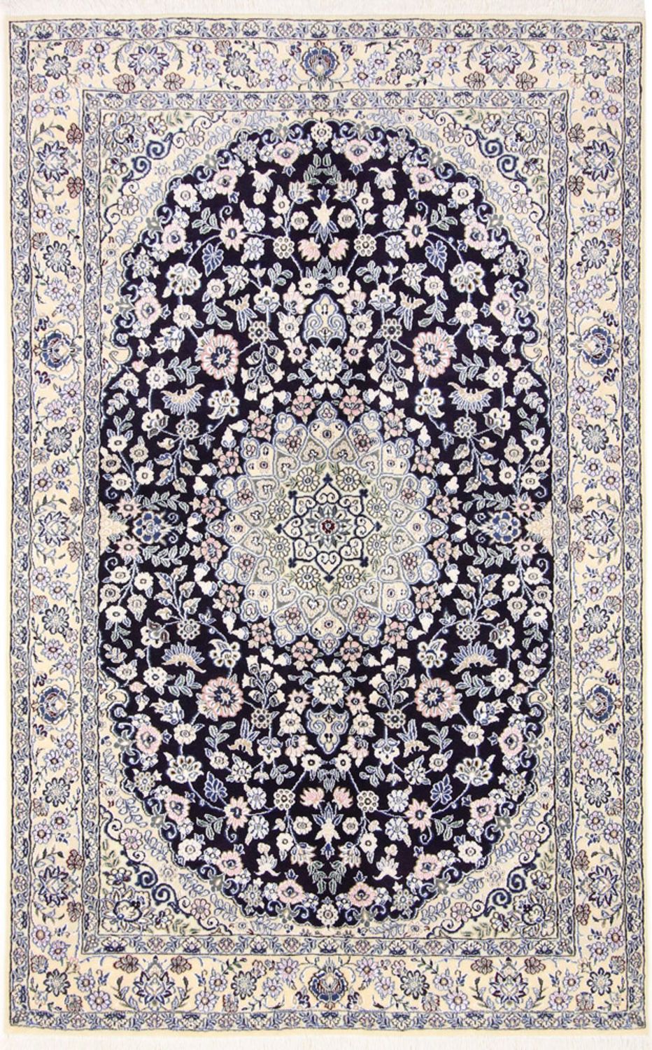 Perser Rug - Nain - Royal - 204 x 128 cm - dark blue