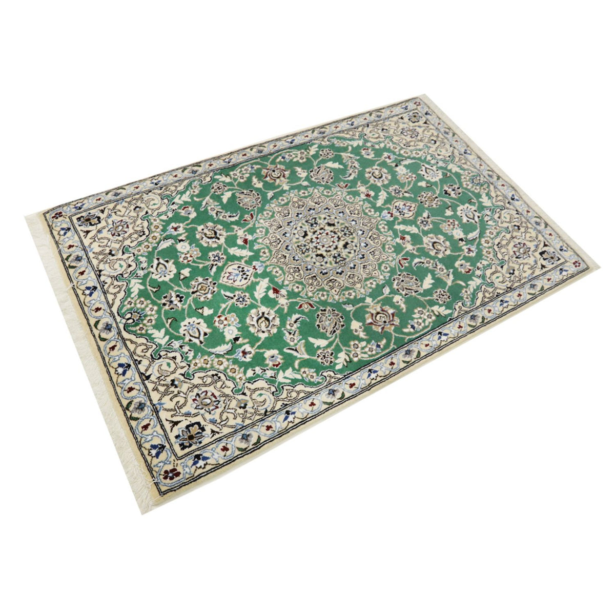 Perser Rug - Nain - Royal - 137 x 88 cm - green