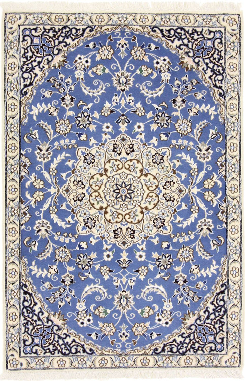 Perser Rug - Nain - Royal - 136 x 90 cm - blue