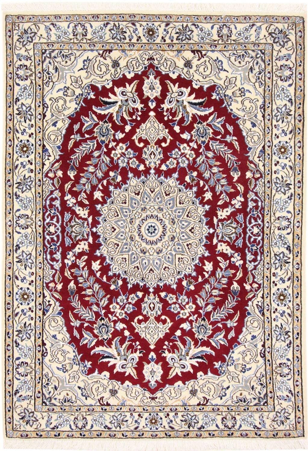 Perser Rug - Nain - Royal - 142 x 95 cm - red
