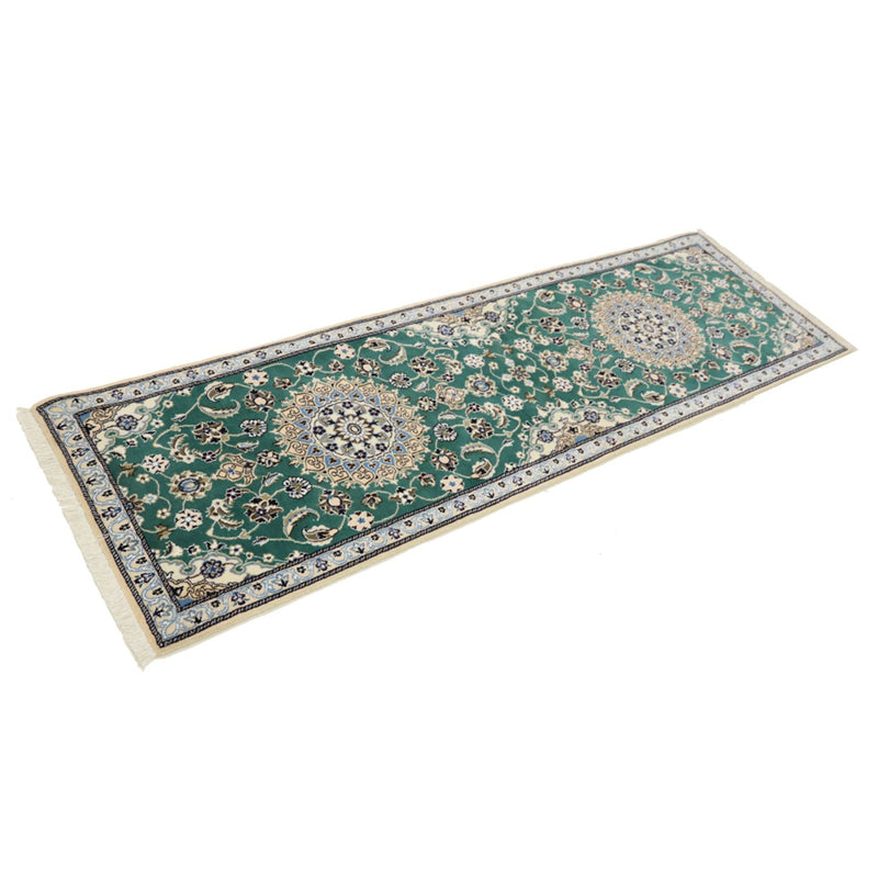 Runner Perser Rug - Nain - Royal - 200 x 60 cm - green
