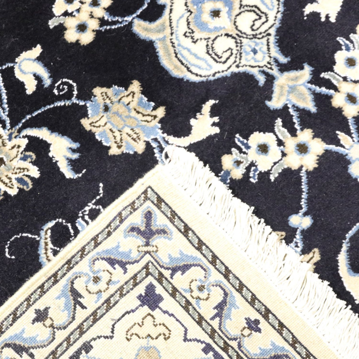 Perser Rug - Nain - 294 x 195 cm - dark blue