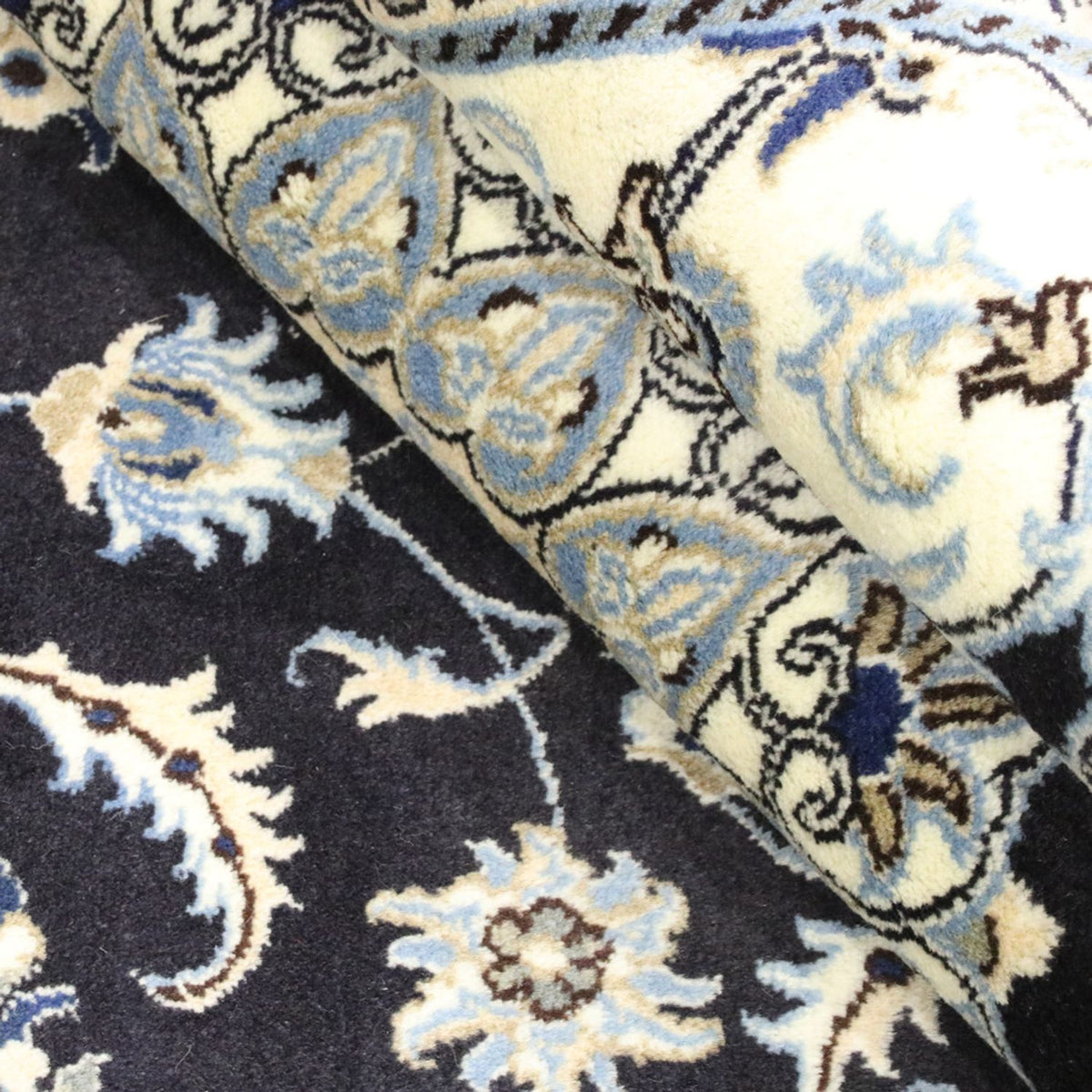 Perser Rug - Nain - 294 x 194 cm - dark blue