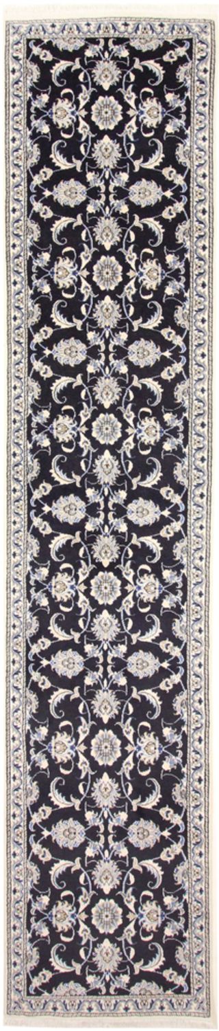 Runner Perser Rug - Nain - 394 x 79 cm - dark blue