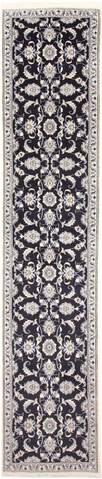 Runner Perser Rug - Nain - 394 x 79 cm - dark blue