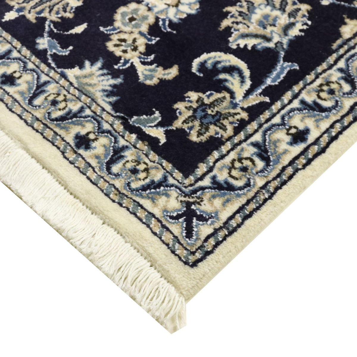 Runner Perser Rug - Nain - 383 x 76 cm - dark blue