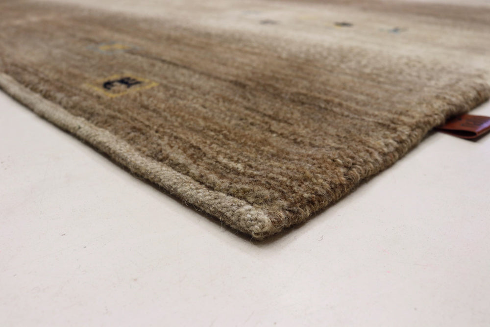Gabbeh Rug - Loribaft Indus - 245 x 166 cm - dark beige