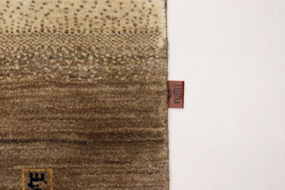 Gabbeh Rug - Loribaft Indus - 245 x 166 cm - dark beige