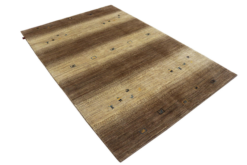 Gabbeh Rug - Loribaft Indus - 245 x 166 cm - dark beige