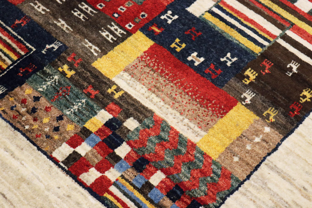 Gabbeh Rug - Loribaft Indus - 200 x 154 cm - multicolored
