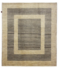 Gabbeh Rug - Loribaft Indus - 235 x 203 cm - dark beige