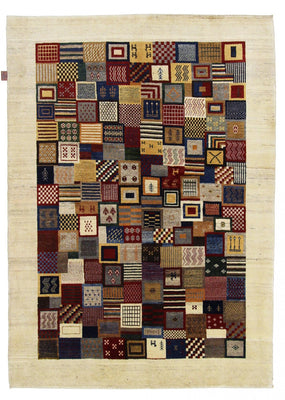 Gabbeh Rug - Loribaft Indus - 197 x 142 cm - multicolored