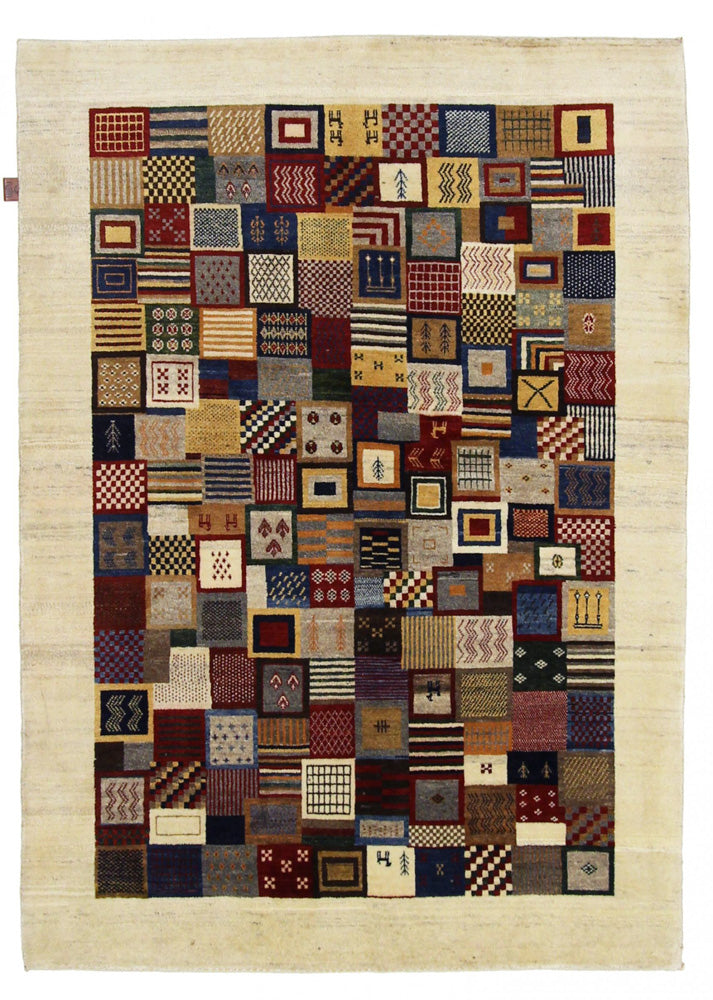 Gabbeh Rug - Loribaft Indus - 197 x 142 cm - multicolored