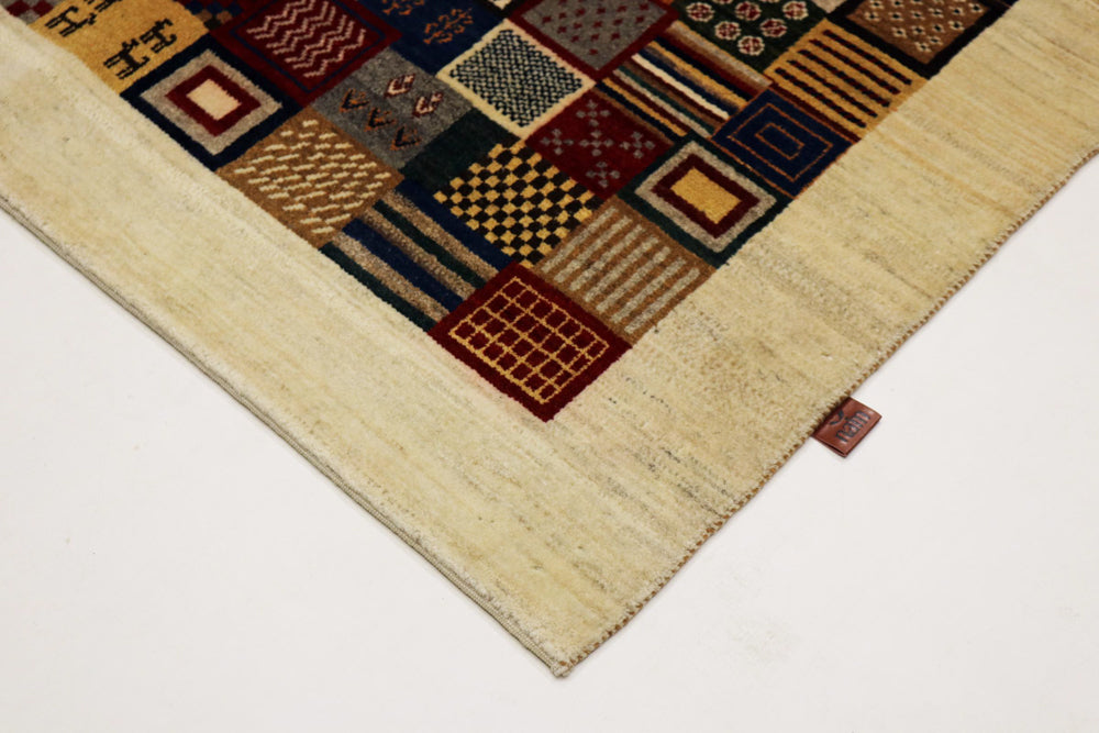 Gabbeh Rug - Loribaft Indus - 197 x 142 cm - multicolored