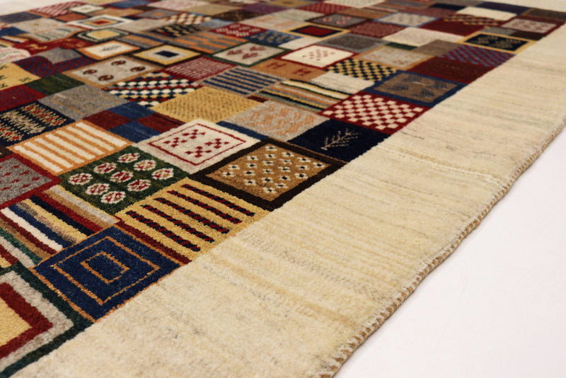 Gabbeh Rug - Loribaft Indus - 197 x 142 cm - multicolored