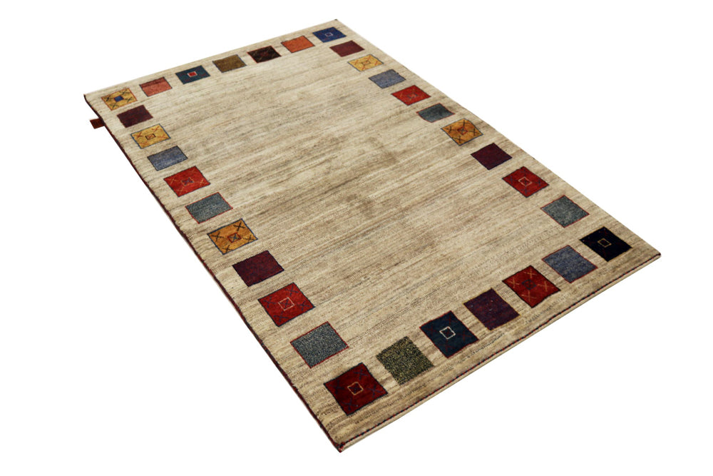 Gabbeh Rug - Loribaft Indus - 156 x 102 cm - beige