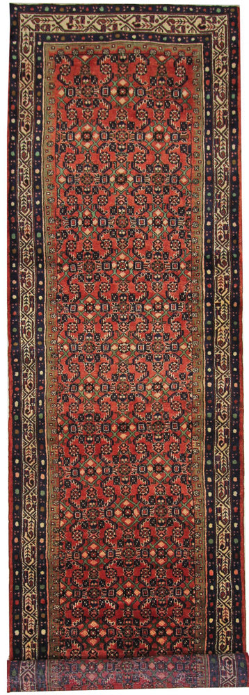 Runner Perser Rug - Mir - 397 x 109 cm - red