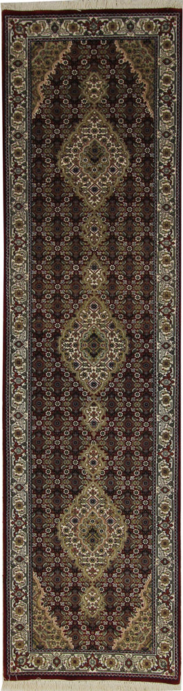 Runner Oriental Rug - Tabriz - 302 x 80 cm - dark beige