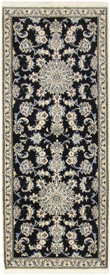 Runner Perser Rug - Nain - 197 x 72 cm - dark blue