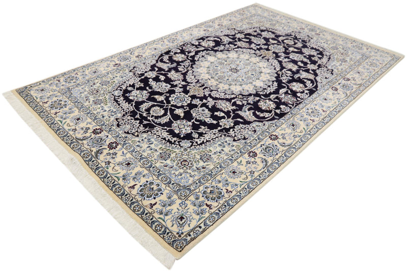 Perser Rug - Nain - 246 x 154 cm - dark blue