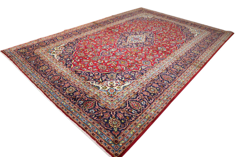 Perser Rug - Keshan - 360 x 245 cm - red