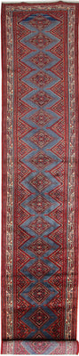 Runner Turkaman Rug - 535 x 90 cm - rust
