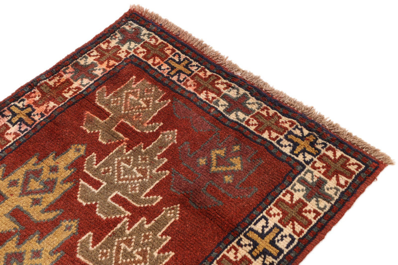 Runner Perser Rug - Nomadic - 195 x 65 cm - red