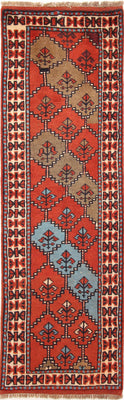 Runner Perser Rug - Nomadic - 190 x 60 cm - red