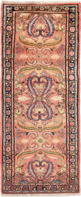 Runner Perser Rug - Classic - 188 x 77 cm - light red