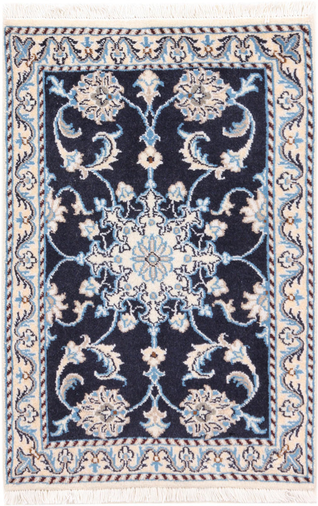 Perser Rug - Nain - 90 x 60 cm - dark blue