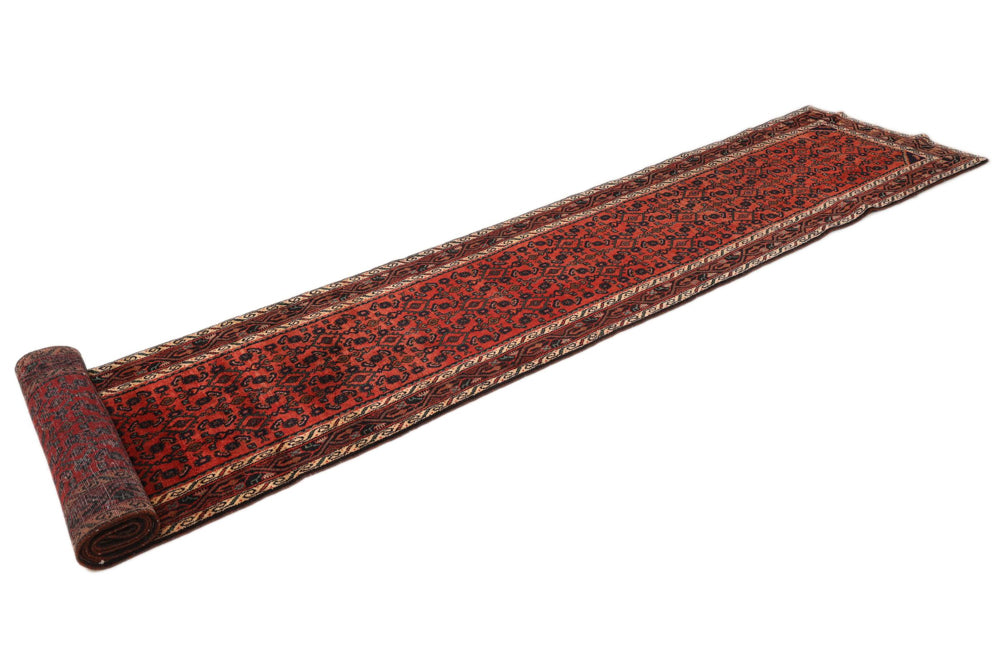 Runner Perser Rug - Nomadic - 485 x 85 cm - dark red