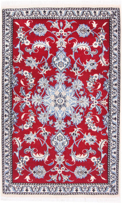 Perser Rug - Nain - 138 x 86 cm - red