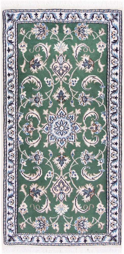 Perser Rug - Nain - 137 x 70 cm - green