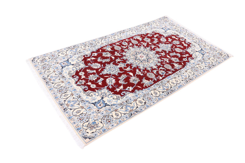 Perser Rug - Nain - 213 x 120 cm - red