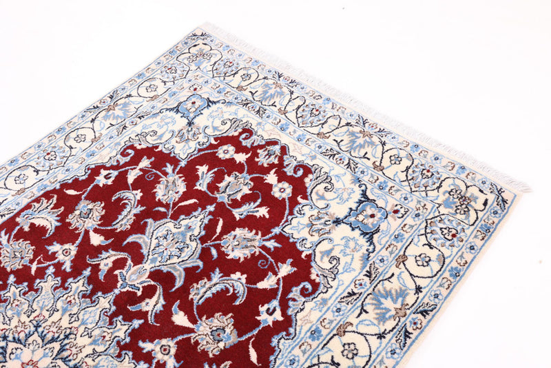 Perser Rug - Nain - 213 x 120 cm - red