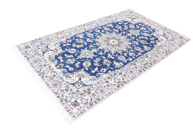 Perser Rug - Nain - 211 x 122 cm - blue
