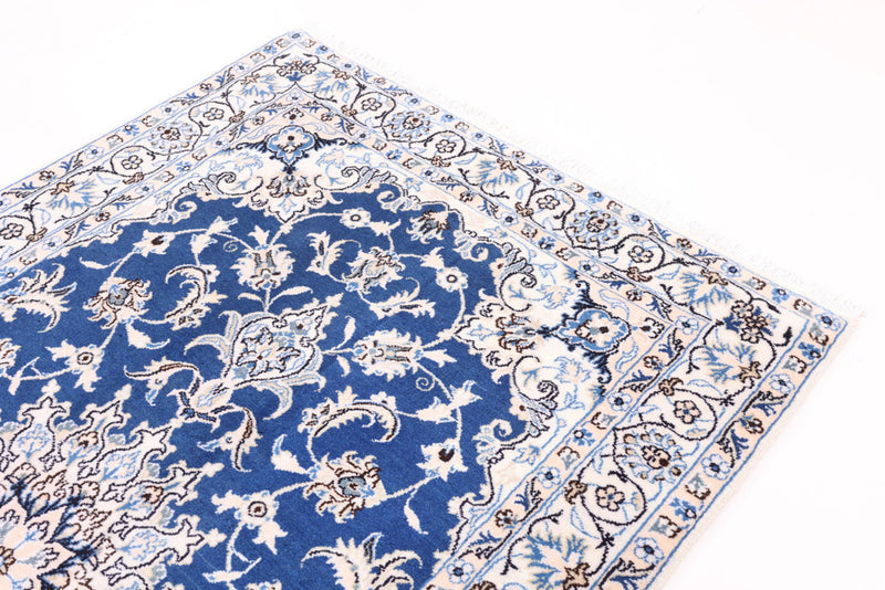 Perser Rug - Nain - 211 x 122 cm - blue