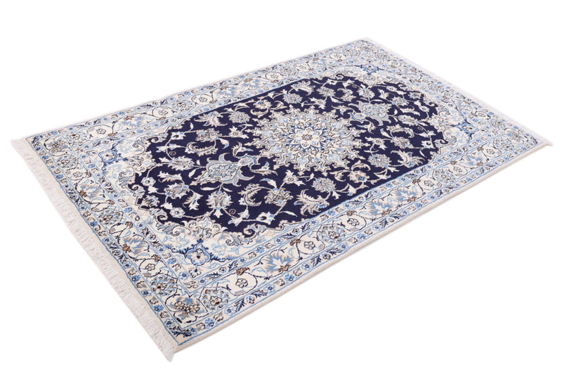 Perser Rug - Nain - 195 x 118 cm - dark blue