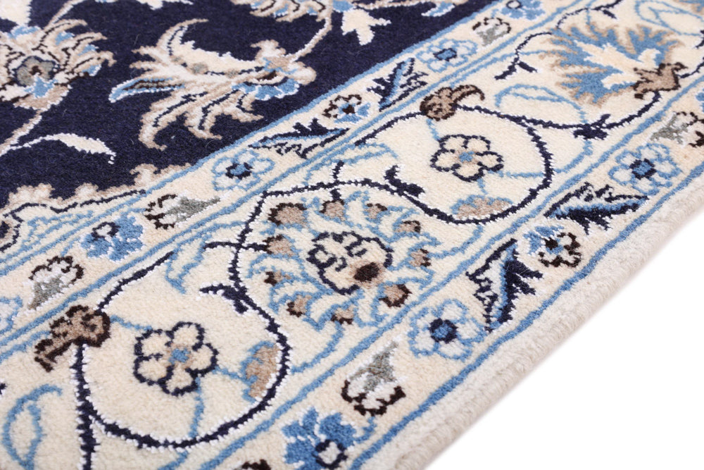 Perser Rug - Nain - 195 x 118 cm - dark blue