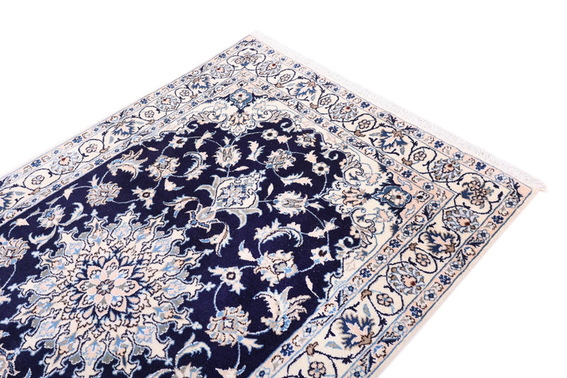 Perser Rug - Nain - 202 x 119 cm - dark blue