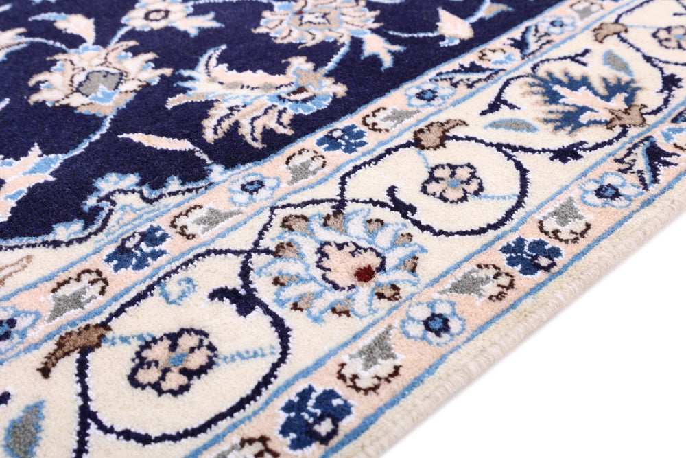 Perser Rug - Nain - 202 x 119 cm - dark blue