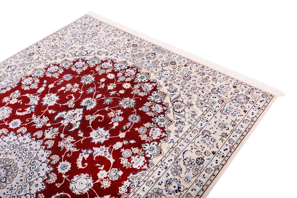 Perser Rug - Nain - Premium - 241 x 156 cm - red