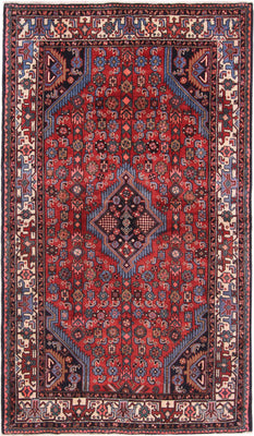 Perser Rug - Nomadic - 225 x 130 cm - dark red