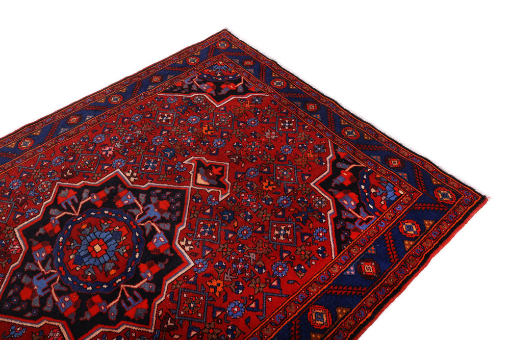 Perser Rug - Nomadic - 205 x 140 cm - dark red