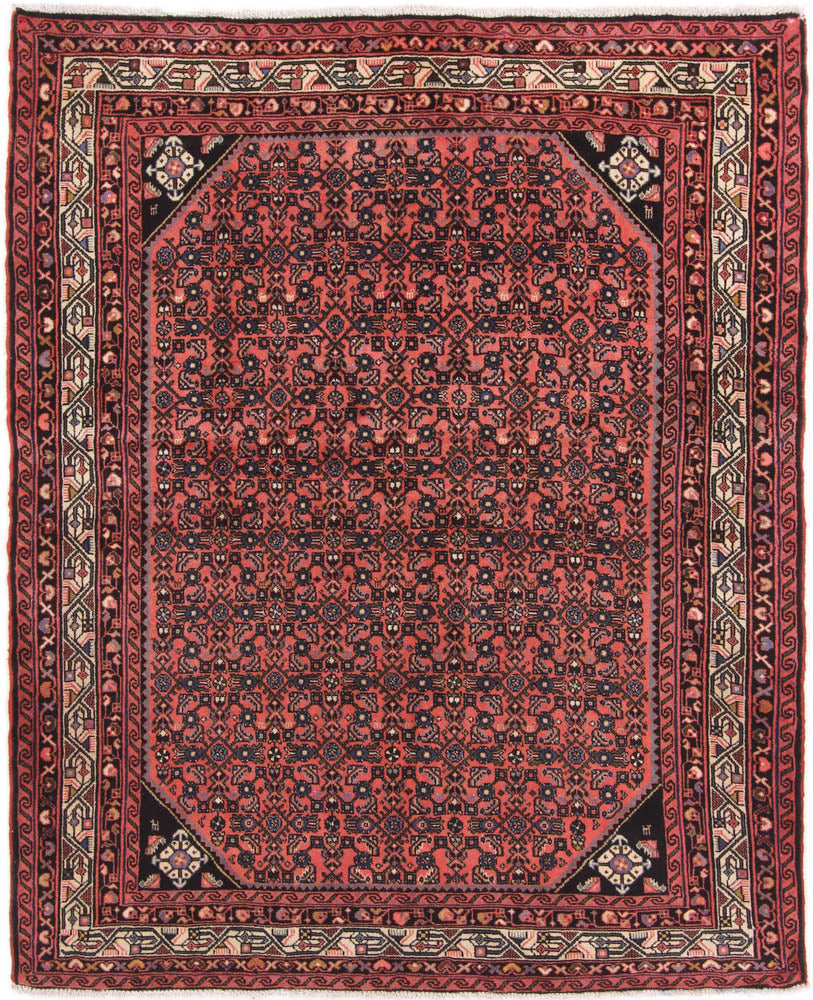 Perser Rug - Nomadic - 190 x 155 cm - dark red