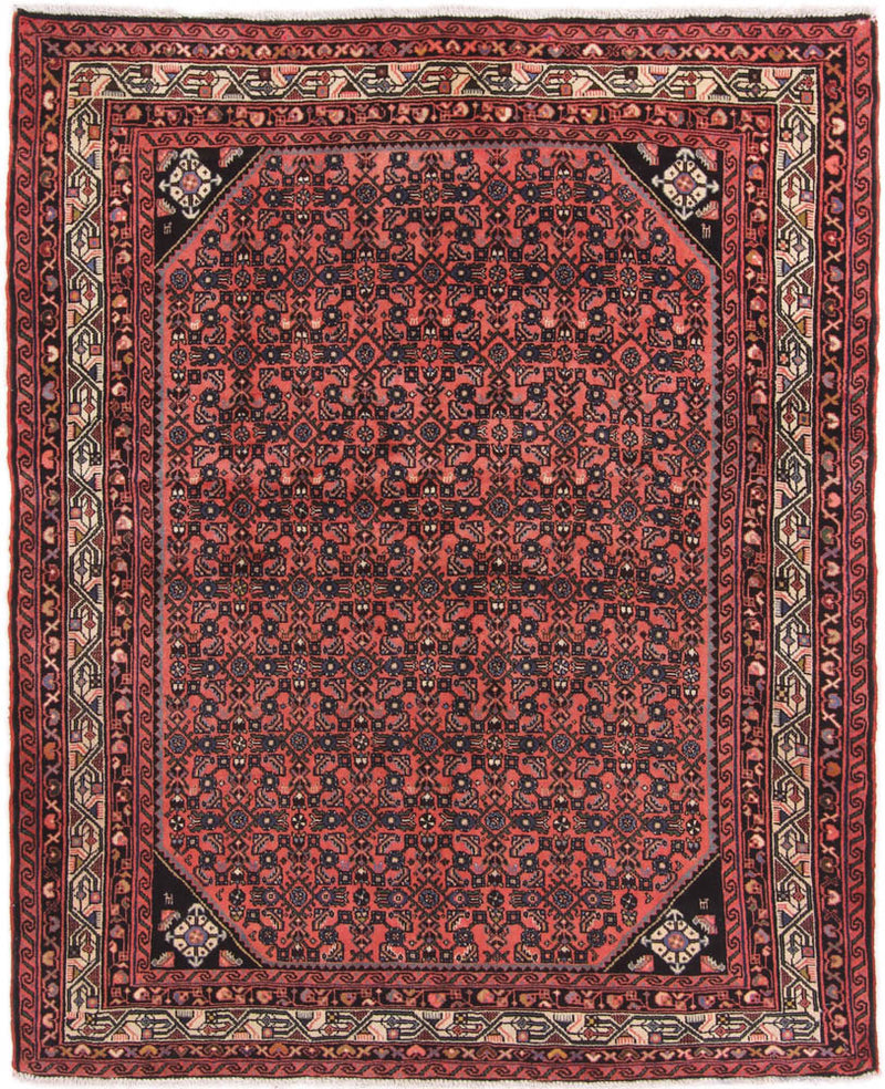 Perser Rug - Nomadic - 190 x 155 cm - dark red