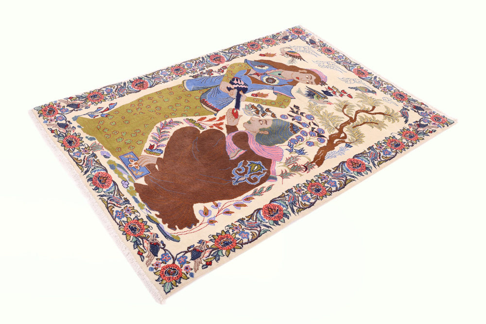Perserteppich - Täbriz - 150 x 100 cm - mehrfarbig
