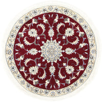 Runner Perser Rug - Nain - 100 x 100 cm - dark red