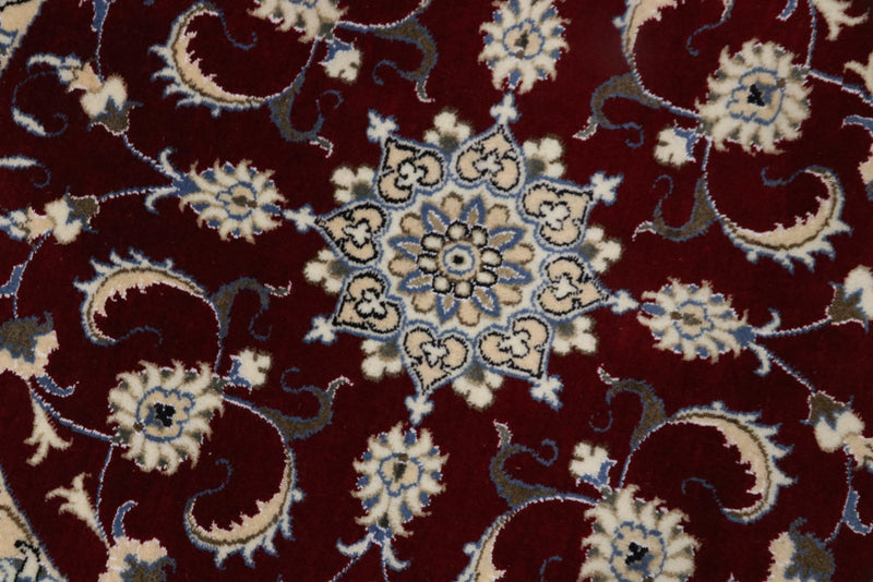 Runner Perser Rug - Nain - 100 x 100 cm - dark red